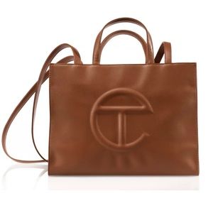NWT TELFAR Medium Tan Shopping Bag Handbag